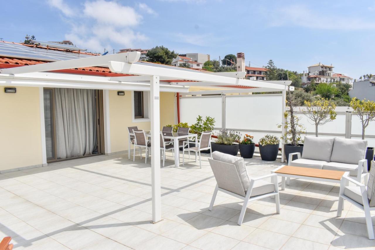 Zoe'S Flat Megali Ammos Apartment Skiathos Town Bagian luar foto